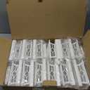 JOFIOS Solar Fence Post Lights, Cap Lights for 4x4/5x5 Vinyl Fence and 4x4/6x6 Wooden Post, Warm White/Cool White Lighting, White Solar Cap Outdoor Waterproof Decorate Garden Pathway Dcek Patio