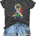 Be Like A Schwa It's Never Stressed Shirt Women Autism Awareness T Shirts Speech Therapy Dyslexia Tees Tops, Small