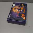 Black Cat Costume for Girls, Halloween Cat Costume Set with Light Up Tutu Skirt, Ears Headband Tail Gloves for Kids