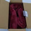 Massaging Weighted Heating Pad for Back Pain Relief,Heating Pads for Neck, Shoulder,Cramp,Portable Heated Pad with 3 Heat Settings & 6 Massage,18 Relaxing Combinations,Auto Off,12"*24",Red