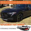 Headlight (NON-AFS) compatible with Maserati Levante M161 2017-2020 3.0L 3.8L Left Driver Side replacement for 670034642 Headlight Lamp Assembly with/Module