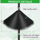 Qualirey 24 Inch Squirrel Baffle for Bird Feeder Pole, Outside Pole Mount Bird House Squirrel Baffle for Outdoor Shepherds Hook, Classic Style