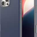 ZAGG SoHo Snap Case for iPhone 16 Pro Max - MagSafe Compatible, 10ft Drop Protection, Graphene-Infused, Wireless Charging, Eco-Friendly, Two-Tone Design, Navy Blue Gray