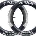 2-PCS 20x4 Self-Sealing Fat Bike Tubes 20 x 4.0/4.5 AV32mm Super Automatic Repair,Puncture Resistant Compatible with 20 x 4 20x4 1/4 20x4.50 E-Bike Bicycle Tire Tubes Schrader Valve