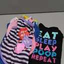 SATINIOR 6 Pcs Dog Clothes Printed Doggie Shirts Puppy T-Shirts Cute Pet Cotton Clothes Doggie Shirt for Small Medium Dog Apparel Summer Christmas(M)