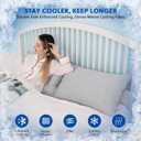 HOMFINE Cooling Pillowcases Standard Size - Double Side Q-Max 0.439 Cooling Fiber for Pillow Protector, Breathable Cold Pillow Cover for Hot Sleeper Night Sweat, Hidden Zipper, 2 Pack (20"x26", Grey)