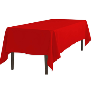 Tablecloth 70 x 120-Inch Rectangular Polyester Tablecloth Red 