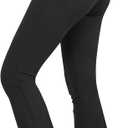 Teen Girls Bootcut Yoga Pants Kids Active Crossover Split Hem Flare Leggings with Pockets