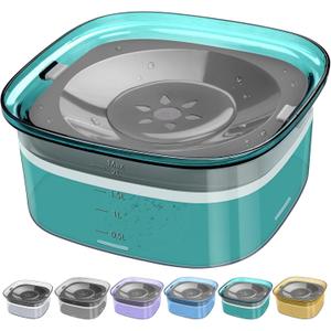 UPSKY 70oz Dog Water Bowl 2L No Spill Dog Bowl Large Capacity Spill Proof Slow Water Feeder, No Splash Dog Bowl Pet Water Dispenser Vehicle Carried Travel Slow Drinking Bowl for Messy Drinkers, Cats