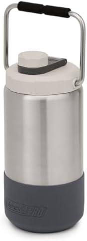Coleman Pro Heavy-Duty Insulated Gallon Water Jug, Leakproof Portable Jug for Rugged Use, Durable Steel Water Bottle