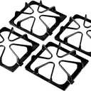 Upgraded W10447925 Stove Grates Replacement for Whirlpool Stove Parts Gas Burner Grate 8.8 x 8.3 Inches Maytag Amana Inglis Kirkland Kenmore Range Cooktop Grate Gas Stove Top Burner Rack Sets, 4 Pcs