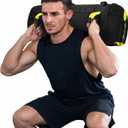 Taeku Fitness Sandbag with Handles, Oxford Adjustable Weight Training Sand Bag with 3 Filler Bags for Strength Training, Cross Training, MMA, Home Gym (Yellow)