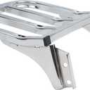 YHMOTO Detachable Sissy Bar Backrest Luggage Rack Fits for Harley Sportster XL 883 1200 2004-2023 (Chrome)