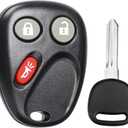 NPAUTO Key Fob, Car Keyless Entry Remote with Ignition Key Fits for 2003-2006 Chevy Avalanche Equinox Silverado SSR Suburban Tahoe, GMC Sierra Yukon, Hummer H2, Pontiac Torrent, Saturn Vue, LHJ011
