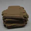 Ellbest 50pcs Kraft Paper Boxes, Corrugated Mailing Cardboard Packing Box for Jewelry Wraping Shipping, Storaging Small Item, Brown, 3.5 x 2.6 x 0.7 inches