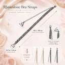 LUOZZY 2 Pairs Rhinestone Bra Straps Adjustable Shoulder Replacement | Adjustable, Shoulder Replacement