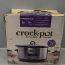 Crock-Pot Large 8-Quart Programmable Slow Cooker with Auto Warm Setting Black Stainless Steel