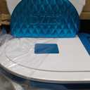 Commode Chair, Commode Toilet Chair with Armrest Backrest Portable Bedside Commode Chair for Elderly, Disabled, or Handicapped