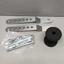 TENGBASE Marine Keel Roller, Adjustable Roller Bracket Assembles, 4 Rubber Keel Roller for Boat Trailer