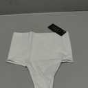 Tummy Control Thong Shapewear for Women High Waisted Body Shaper Panties Shaping Thong Girdle Underwear (Small, 01# Mid Waisted White(slimmming))