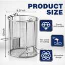 1/4″ Mesh 5 Gallon Stainless Steel Parts Wash Strainer Basket, 1 Pcs