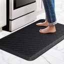HappyTrends Floor Mat Cushioned Anti-Fatigue ,22"x54",Thick Waterproof Non-Slip Mats and Rugs Heavy Duty Ergonomic Comfort Rug for Kitchen,Floor,Office,Sink,Laundry,Black