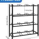 Nuogo 5 Gallon Water Jug Rack 5 Gallon Water Jug Holder Water Jug Holder Stand Heavy Duty Water Bottle Organizer Storage Rack Accessory for Home Room Kitchen (4 Tiers)