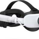 Comfort Head Strap with Battery for Meta Quest 3/Quest 3s, 8000mah Fast Charging Battery Pack, BUSQUEDA Adjustable and Balance Headset Accessories for Extend Play Time