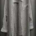 Bsubseach Women Long Sleeve Beach Shirt Blouses Bathing Suit Cover Up Button Down Collar