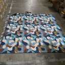 PY SUPER MODE Hooded Outdoor Blanket, Extra Large 82"x 78" Waterpoof Camping Blanket_Thicken_Camouflage 