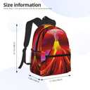 Limhibu Travel Backpack for Boys Girls Kids, Volcano 2 Backpacks Children School Bag Bookbag Daypack for Men Women