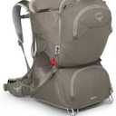 Osprey Poco LT Lightweight Child Carrier Backpack - Compact, Travel-Ready Kid Carrier with Sunshade and Adjustable Fit - Lightweight, Comfortable Hiking Carrier for Toddlers (Tan Concrete)