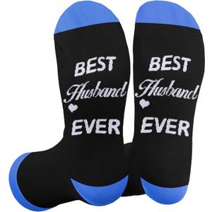 7 x Valentines Day Gifts for Him Husband Christmas Fathers Day Wedding Anniversary Birthday Stocking Stuffers Long Distance Relationship Romantic Unique Best Husband Ever Gifts Cozy Socks
