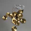 20 Pieces Finger Cymbals Belly Dancing Finger Dancing Zills Musical Instrument for Dancer Party(Gold)