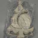 10 Pcs 10.7Inch Christmas Ornament Display Tree 5 Styles Wooden Stand for Baubles Christmas Tree Shaped Display Stand Holder Tabletop Decor for DIY Coloring Ornament Holder Holiday Party