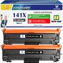 141X W1410X ( 141A W1410A ) with CHIP Compatible Toner Cartridges High Capacity 2000 Pages Black for M110 M110w M139 M139w M140 M140w Printer, Incompatible with printers ending in 'e' (2 Pack)