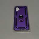 LeYi Phone Case for Samsung Galaxy A03S, Galaxy A03S Case with Screen Protector [2 Pack], Heavy Duty Shockproof Protective Case for Women with Magnetic Ring Stand for Samsung A03S (6.5 Inch), Purple