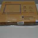 ROLOVE Lighted Makeup Mirror 16.3"x12.6", Hollywood Vanity Mirror with 10X Magnifier, 3 Color LED Lighting Modes, Smart Touch Control & 360 Rotation, Tabletop Makeup Mirror, White