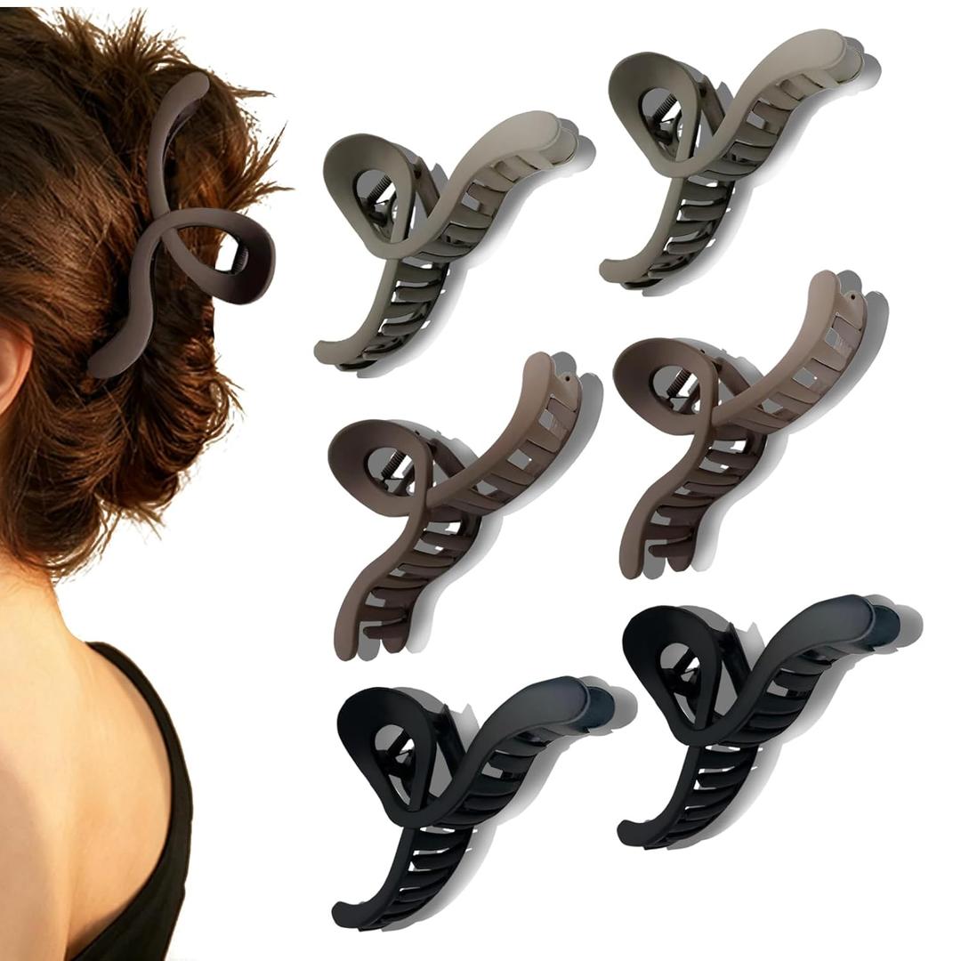 Hair Clips For Women, 5-Inch Matte Matte Claw Clips For Thick Hair and Thin Hair, Strong Hair Grabbing Ability and Stylish Appearance