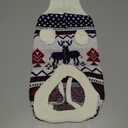 Pet Puppy Christmas Sweaters Cat Sweater Kitten Knitwear Dog Xmas Clothes Navy Blue and Christmas White Sweaters with Reindeers Snowflakes Pattern for Kitten Cat Puppy Dog, M