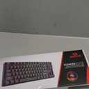 Redragon Wireless Gaming Keyboard, BT/2.4Ghz Tri-Mode Mechanical Keyboard with Aluminum Pannel, Hot-Swap Red Switch, Programmable 87 Keys TKL, LED Rainbow Backlit - K552-KRS (Black)