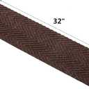 Indoor and Outdoor Carpet Stair Treads - 32" x 8" Non-Slip Stair Treads Carpet for Wooden Steps - Rubber Stair Tread Mats - Stair Rugs Anti Slip for Kids Elders and Dogs Brown Set of 14