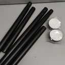 TEECK Shower Curtain Rod, 27-76 inch Adjustable Spring Tension Curtain Rod, Never Rust Anti-Slip Shower Curtain Rod for Bathroom, No Drilling, Never Collapse, Easy to Use, Black