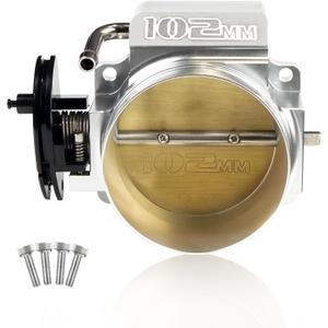 102mm Throttle Body for LS1 LS2 LS3 LS6 LS7 LSX LS 4 Bolts Drive by Cable without TPS IAC Aluminum Silver HTRACING 102mm Throttle Body for LS1 LS2 LS3 LS6 LS7 LSX LS 4 Bolts Drive by Cable without TPS IAC Aluminum Silver HTRACING