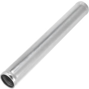 X AUTOHAUX OD 1.5" 38mm Length 12" 300mm Aluminum Alloy Tube Intercooler Pipe Straight Air Intake Tube Silver Tone for Car