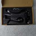 KIMISS Universal 7/8 inch 22mm Left Motorcycle Hydraulic Clutch Lever Master Cylinder Straight Push Brake Pump(Black)