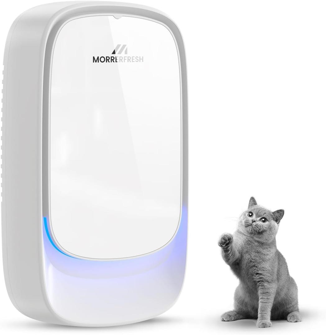 Air Ionizers, Plug in Negative Ion Air Purifier, Pet Odor Eliminator for Dogs/Cats, Ozone Free Quiet Air Freshener for Small Spaces/Cat Litter Room, Kitchen, Smoke Dust, Mini Air Cleaner