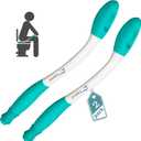 Fanwer Toilet Aids for Wiping - 15.7" Long Reach Comfort Butt Wiper Tools - Bathroom Bottom Buddy Wiping Self Assist for Disabled,Elderly,Pregnant,Overweight People and Back Surgery Recovery (2 Pack)