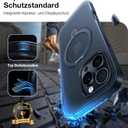 TORRAS Upgraded 360 Spin Magnetic Stand for iPhone 16 Pro Case, Fit for MagSafe, Built-in Kickstand & Ring Holder, Mil-Grade Protective Soft Edge Translucent Case for iPhone 16 Pro, Black 6.3''