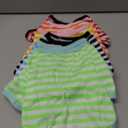 Geyoga 6 Pieces Dog T-Shirt Striped Cotton Breathable Spring Summer Pet Apparel Colorful Soft Puppy Sweatshirt Clothes for Dogs Puppy, Size S
